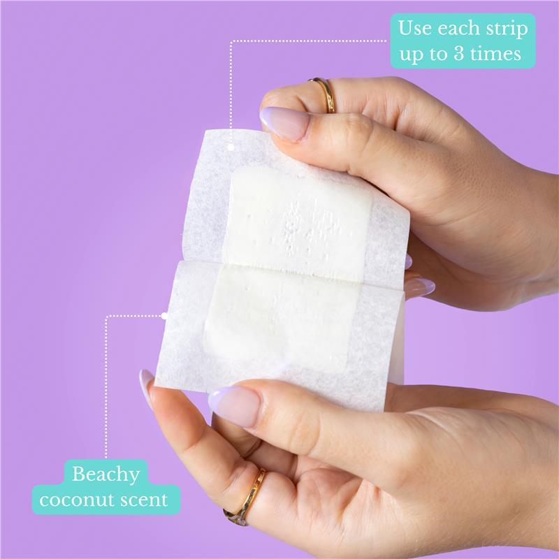 Boddi By Marzena In The Buff Body Wax Strips Sensitive Beach Coconut 40 Pack