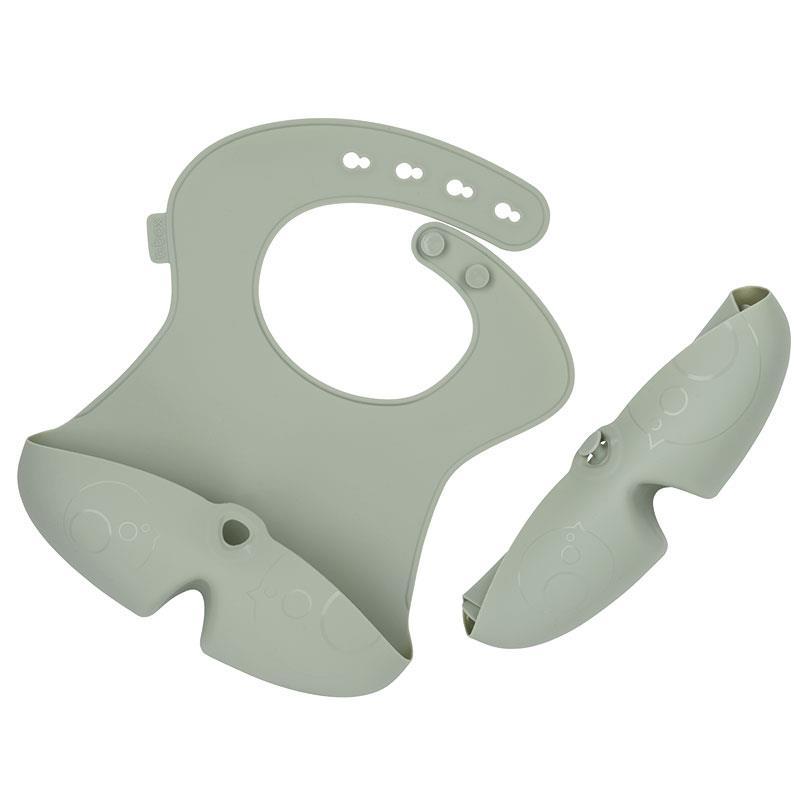 B.Box Silicone Bib with Food Catcher Sage