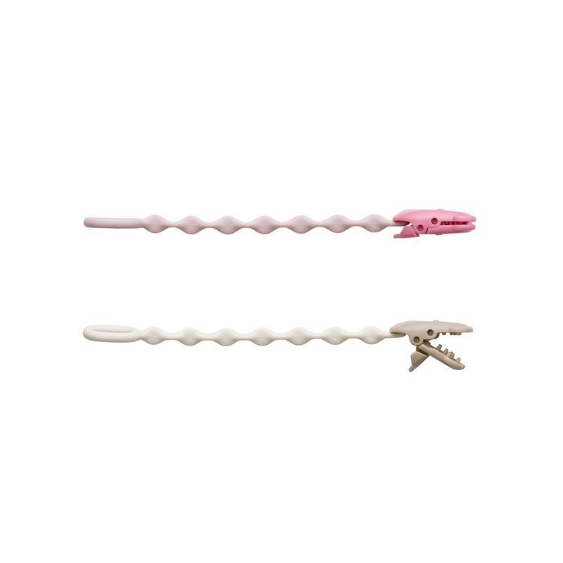 B.Box Pacifier/Soother Clip Blush + Vanilla 2 Pack