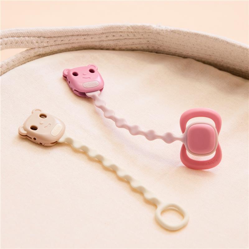 B.Box Pacifier/Soother Clip Blush + Vanilla 2 Pack