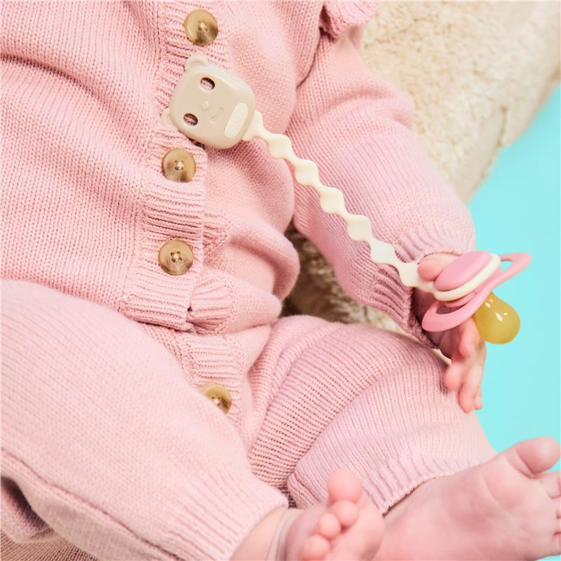 B.Box Pacifier/Soother Clip Blush + Vanilla 2 Pack