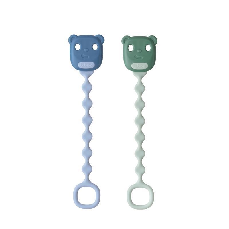 B.Box Pacifier/Soother Clip Sage + Ocean 2 Pack