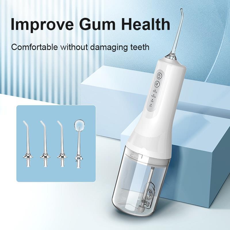 Eevee Electric Toothbrush & Electric Water Flosser Portable Oral Cleaner White Combo Pack