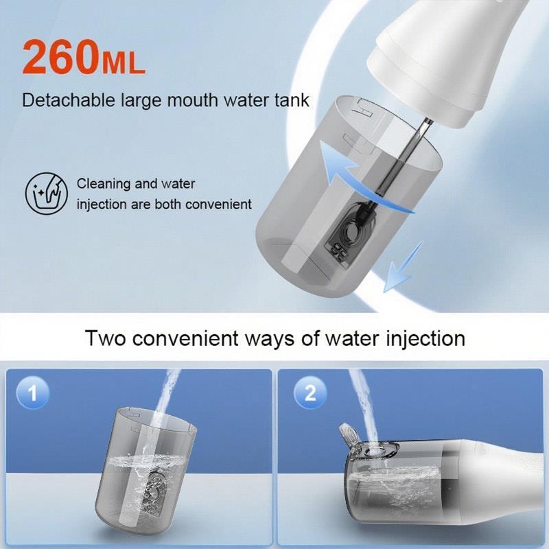 Eevee Electric Toothbrush & Electric Water Flosser Portable Oral Cleaner White Combo Pack