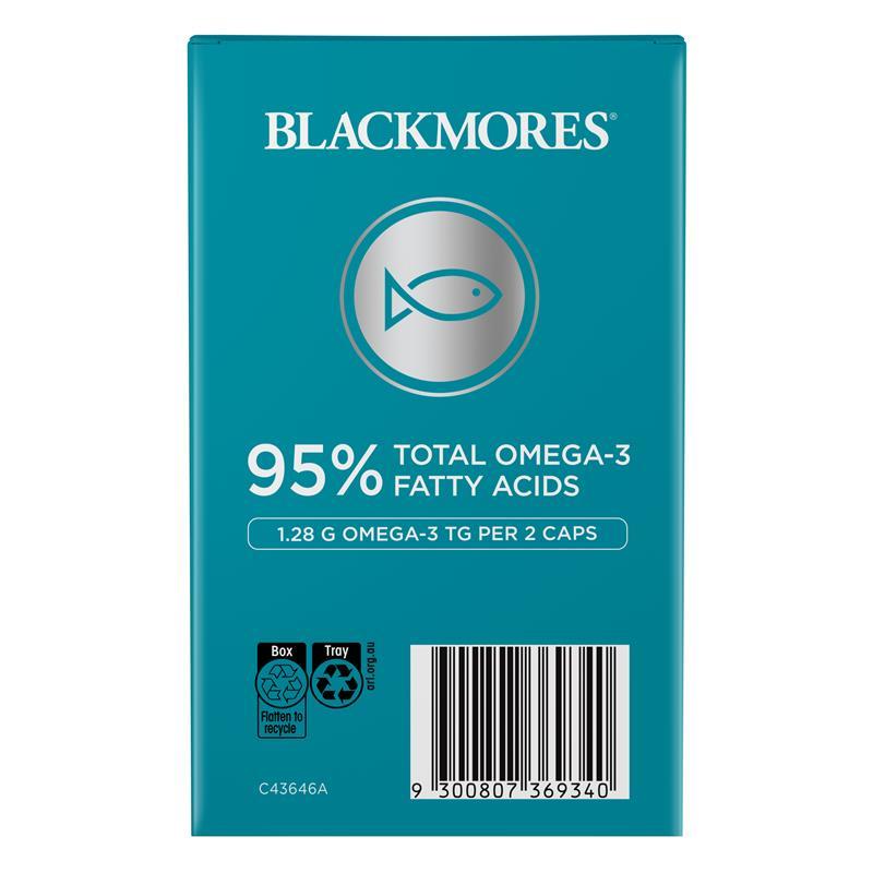 Blackmores Omega Platinum Mini 50 Capsules Exclusive Size