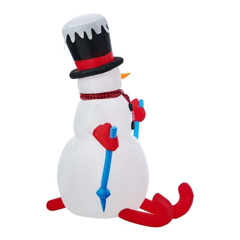 Tinseltown Christmas Inflatable Snowman Decoration Xmas LED Light Outdoor 1.8M
