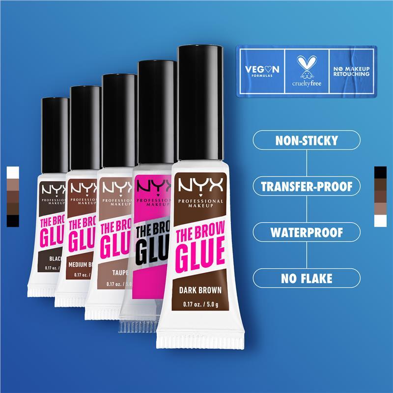 NYX The Brow Glue Tinted Dark Brown