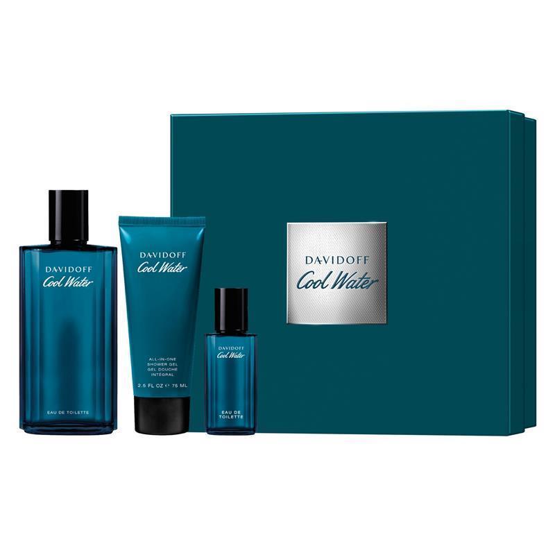 Davidoff Cool Water For Men Eau de Toilette 125ml + 15ml + Shower Gel 3 Piece Set 2025