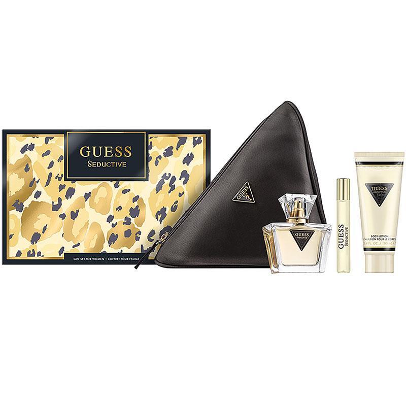 Guess Seductive For Women Eau de Parfum 75ml + 15ml + Body Lotion + Pouch 4 Piece Set