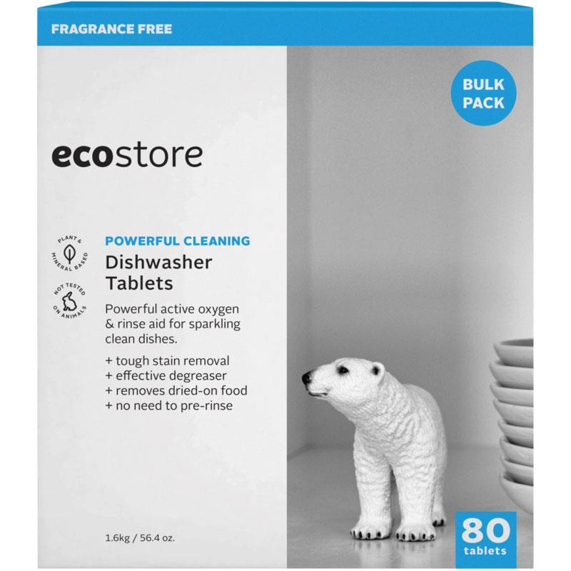 Ecostore Dish Washer Tablets Fragrance Free 80 Pack