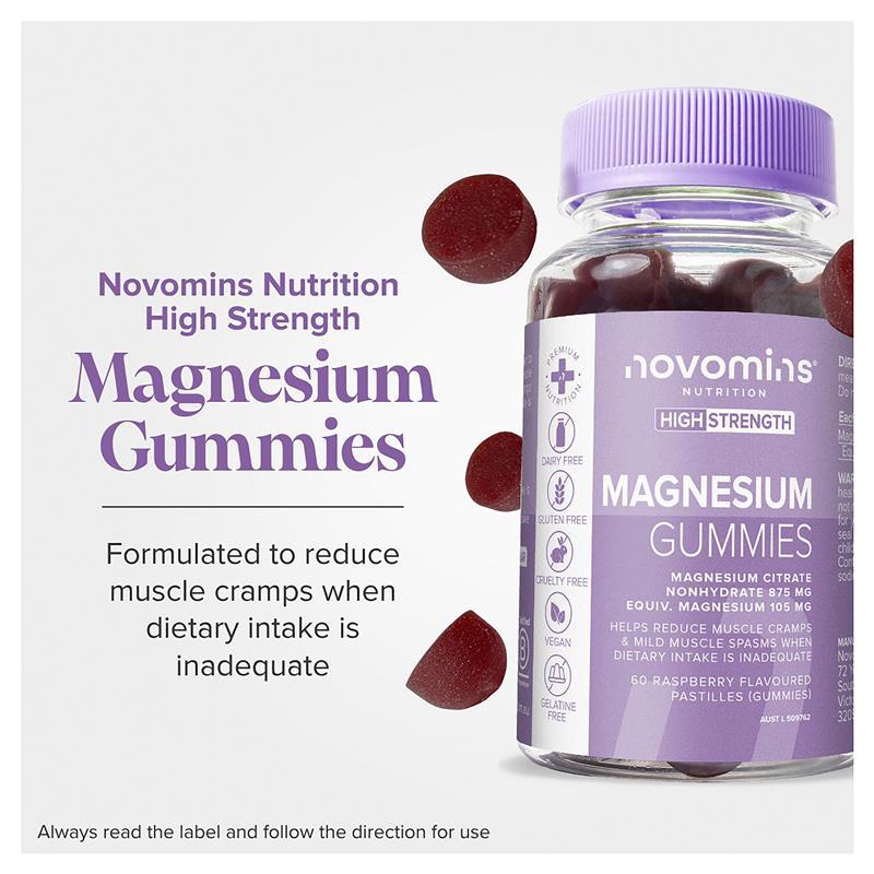 Novomins Magnesium 60 Gummies NEW