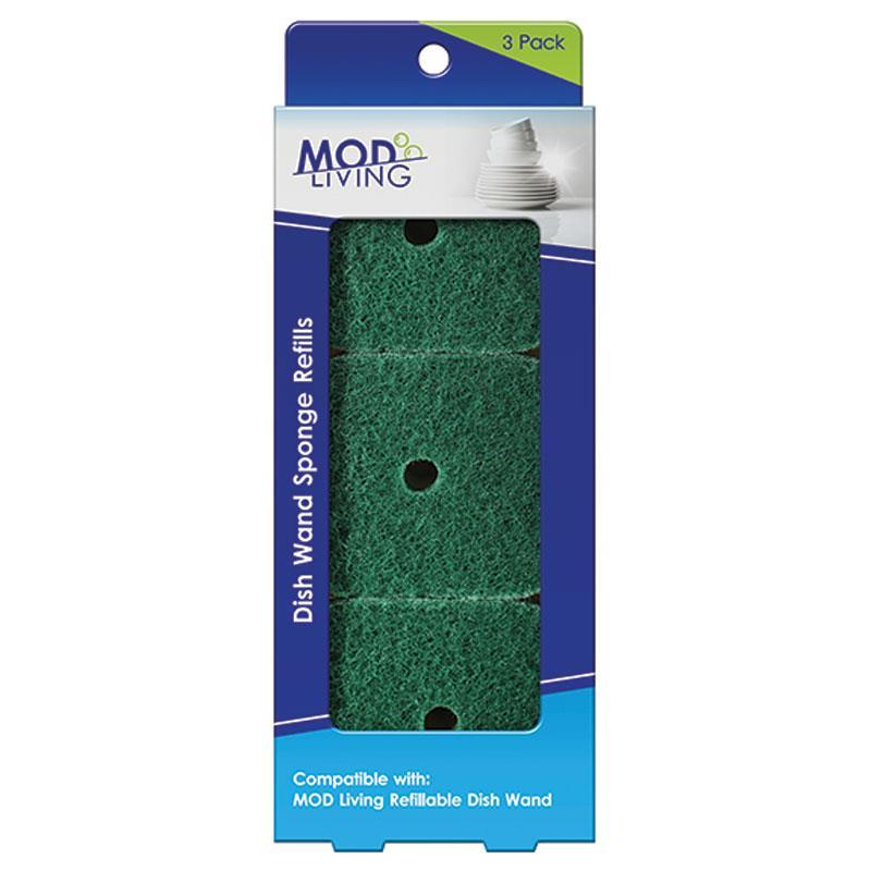 MOD Living Refillable Dish Wand Sponge Refills 3 Pack