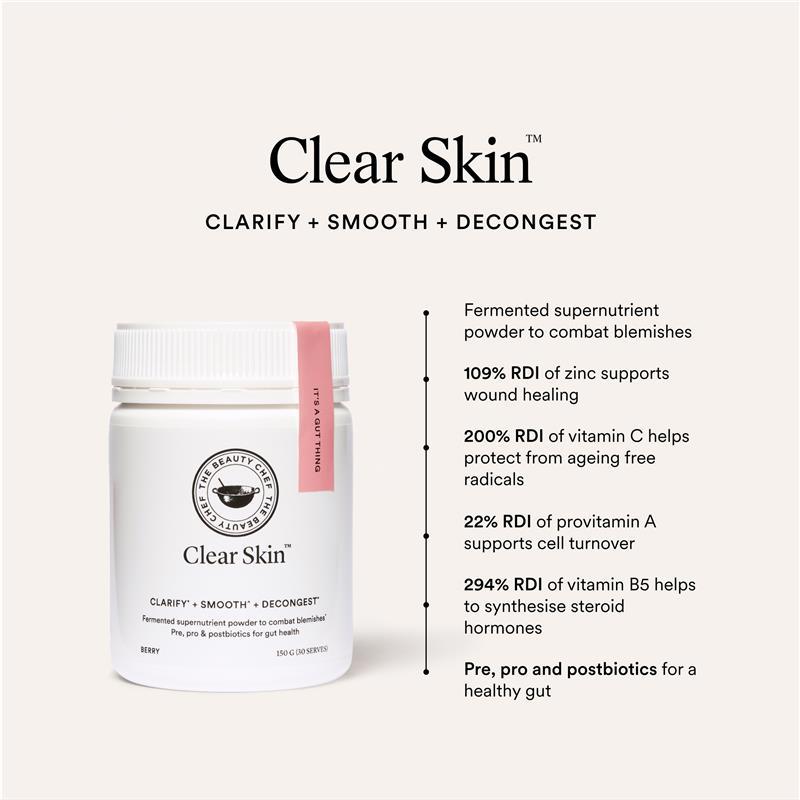 The Beauty Chef Clear Skin Berry Fermented Blemish Clearing Powder 150g