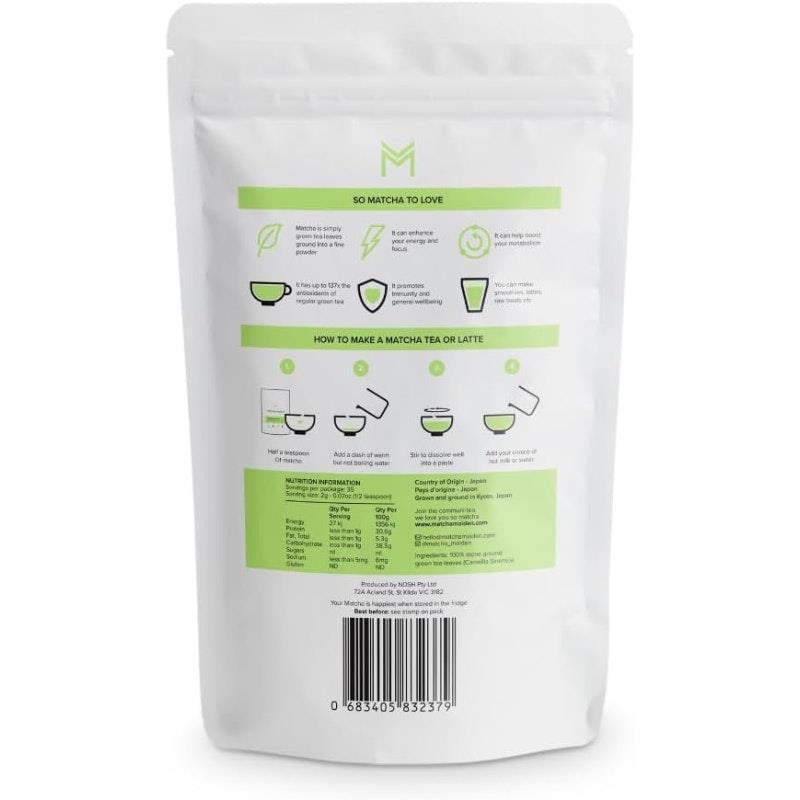 Matcha Maiden Organic Matcha Powder 70g