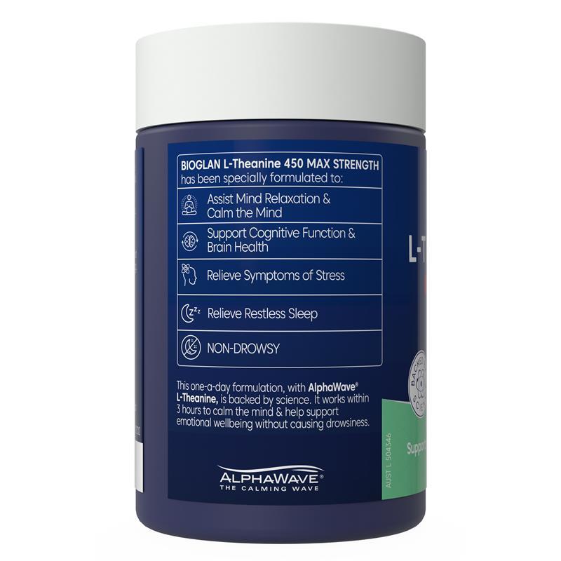 Bioglan L-Theanine 450 Max Strength 30 Capsules