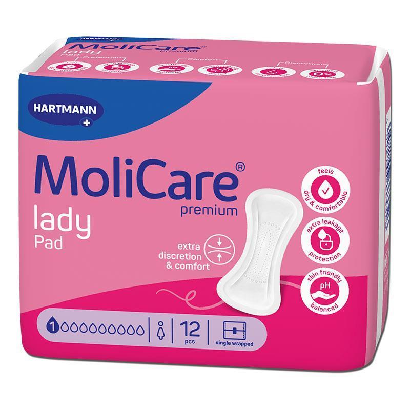 MoliCare Premium Lady Pad 1 Drop Pads 12 Pack