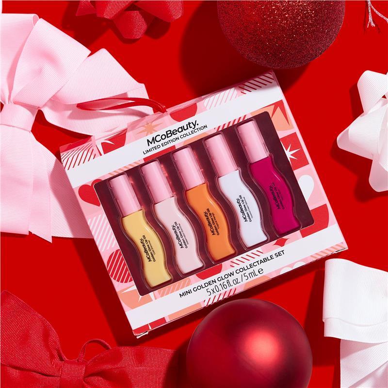 McoBeauty Mini Golden Glow Lip Oil XMAS Giftset 2025