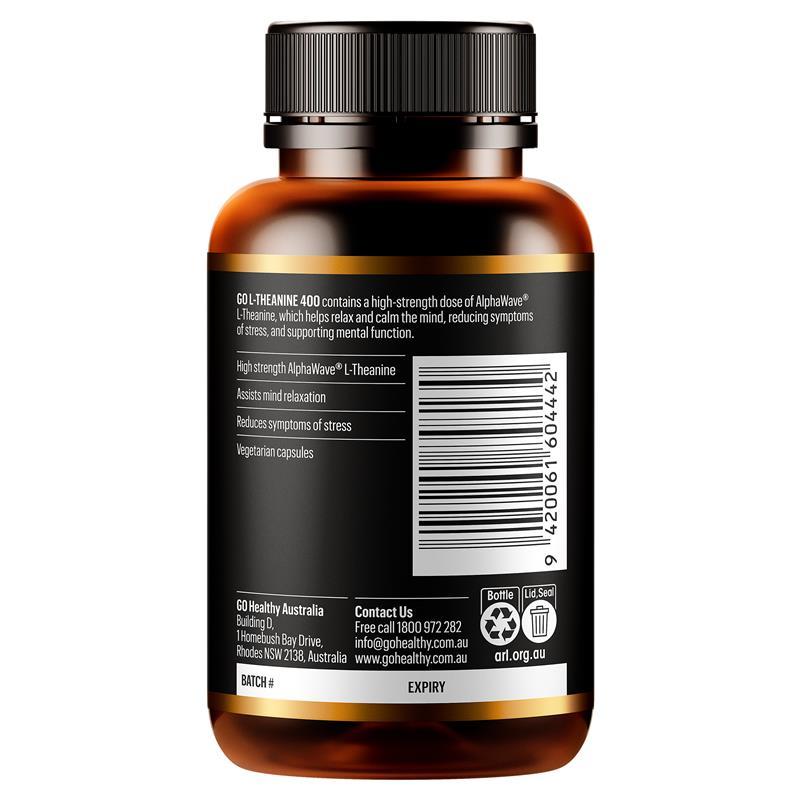 Go Healthy L-Theanine 400 60 Capsules
