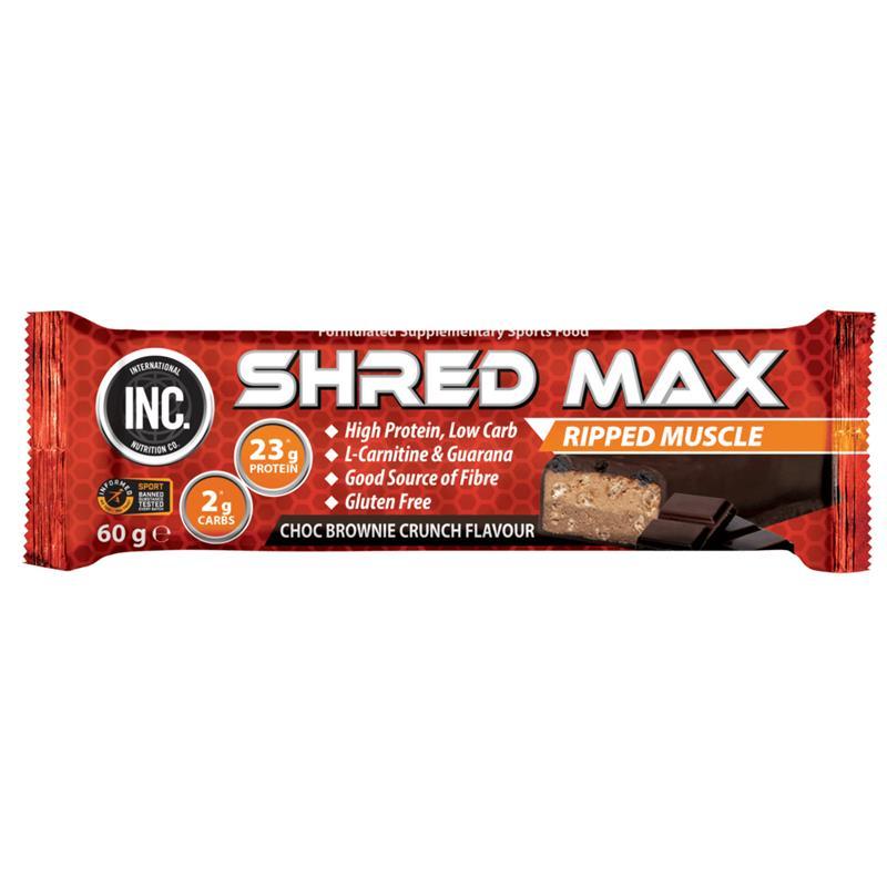 INC. Shred Max Protein Bar Choc Brownie Crunch 60g