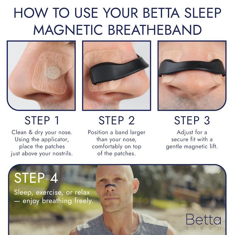 Betta Sleep BreatheBand Starter Kit - Magnetic Nasal Dilator 1 Pack