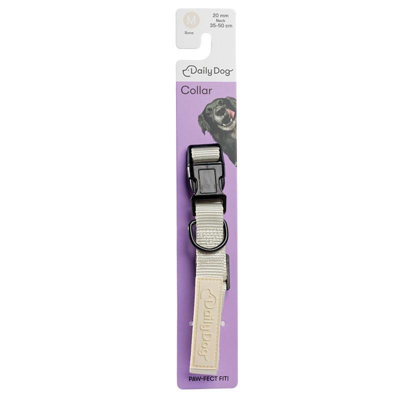 Daily Dog Collar M Bone White