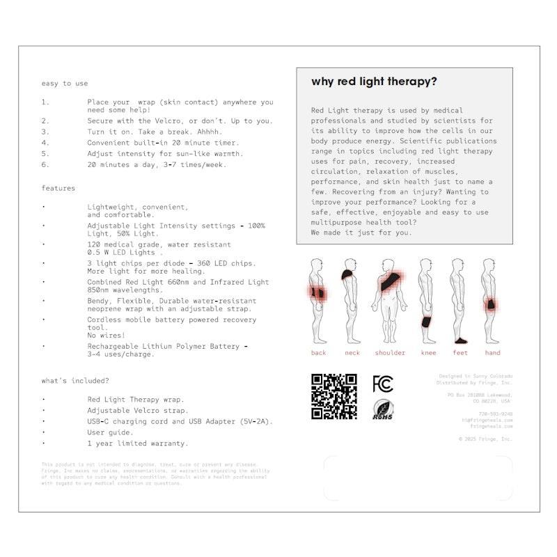 Fringe Red Light Therapy Wrap 1Unit