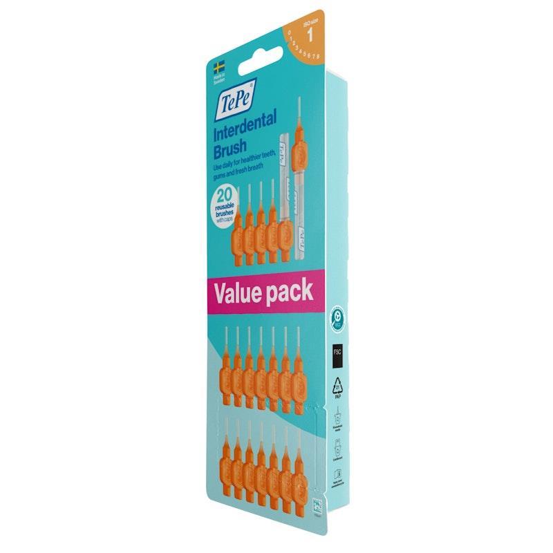 TePe® Interdental Brushes - Original 0.45mm Orange 20Pack