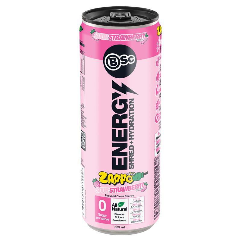 BSc Energy Shred Hydration Zappo Sour Strawberry 355ml