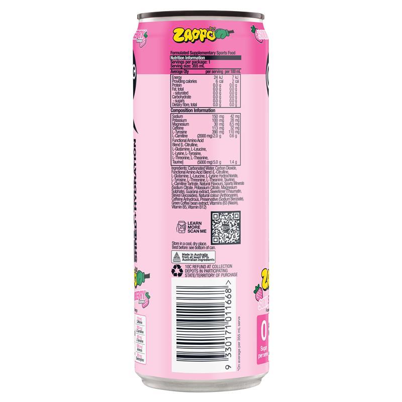 BSc Energy Shred Hydration Zappo Sour Strawberry 355ml