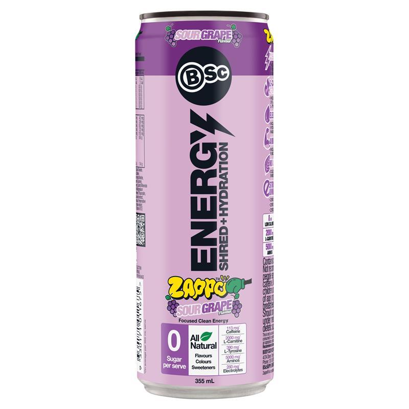 BSc Energy Shred Hydration Zappo Sour Grape 355ml