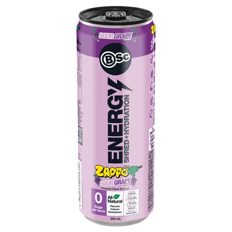 BSc Energy Shred Hydration Zappo Sour Grape 355ml
