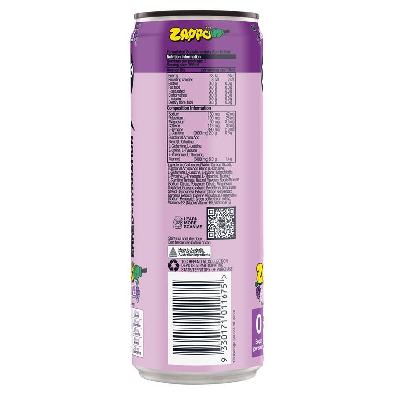 BSc Energy Shred Hydration Zappo Sour Grape 355ml
