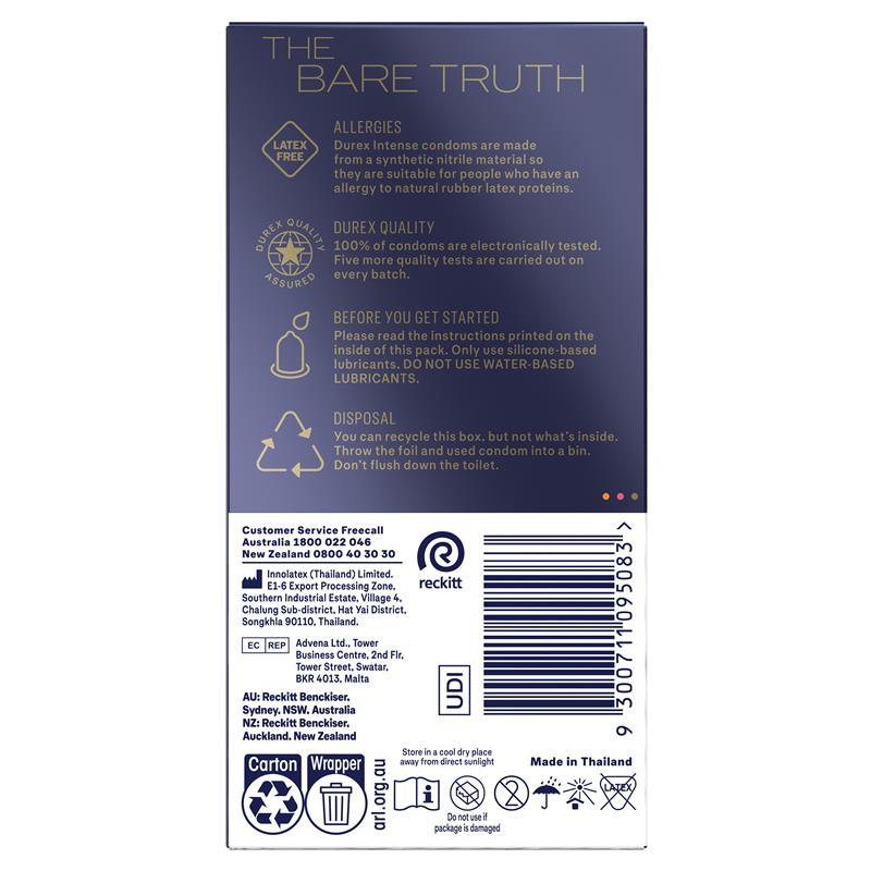 Durex Intense Regular Condom 10 Pack