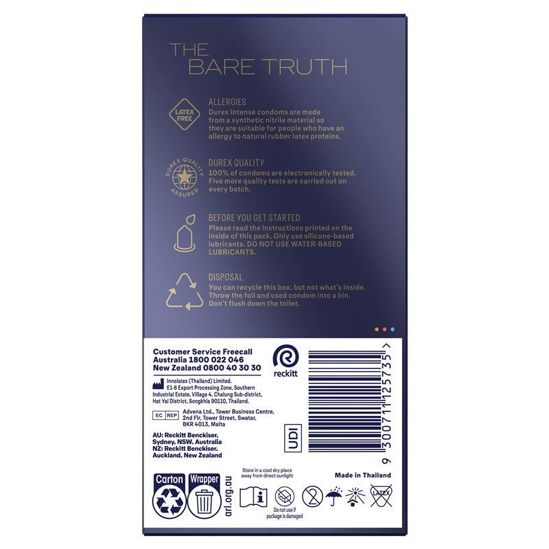 Durex Intense XL Condom 10 Pack