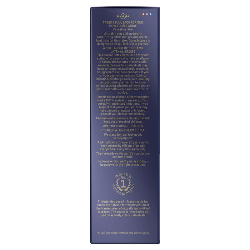 Durex Intense XL Condom 10 Pack
