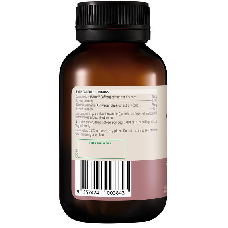 Wanderlust Ashwagandha + Saffron 60 Capsules