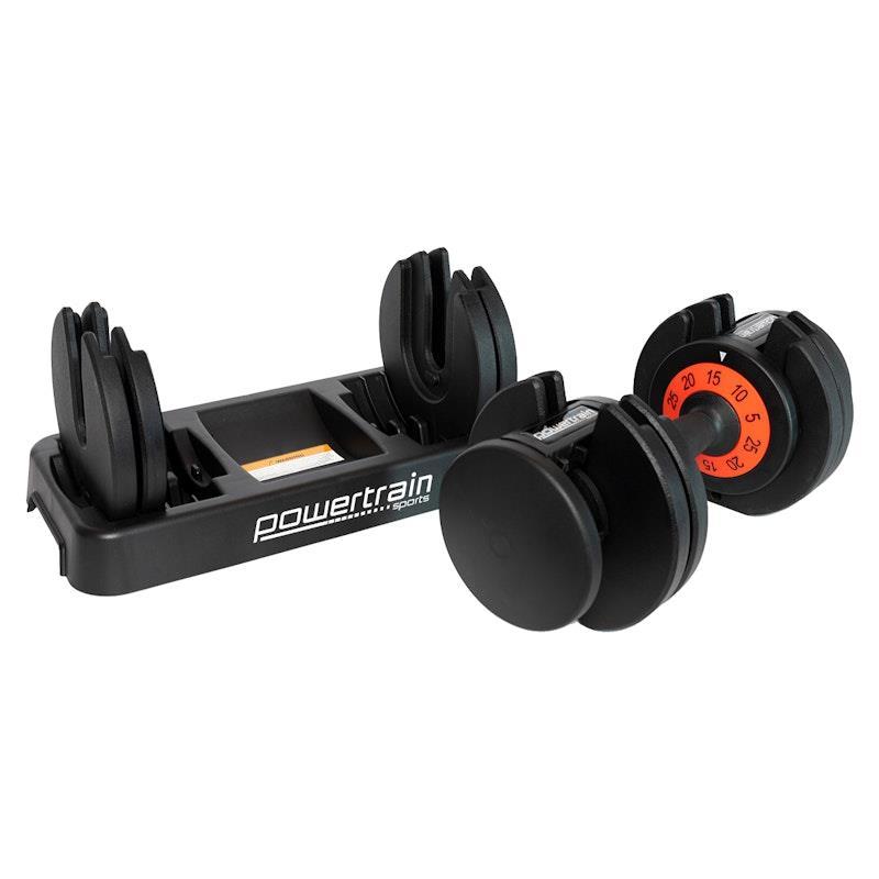 Powertrain GEN2 Pro 25kg Adjustable Dumbbell Weights 1Unit