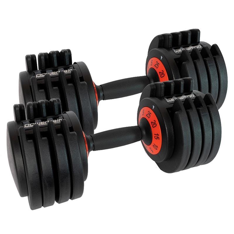 Powertrain GEN2 Pro 25kg Adjustable Dumbbells Weights 2Units