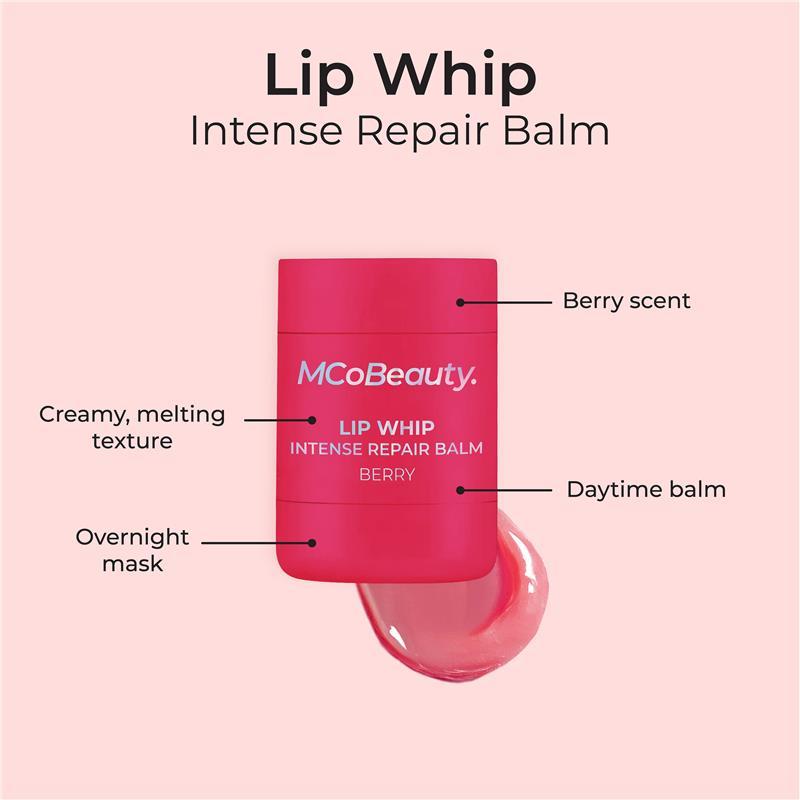 MCoBeauty Lip Whip Intense Repair Balm Berry