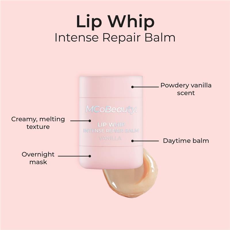 MCoBeauty Lip Whip Intense Repair Balm Vanilla