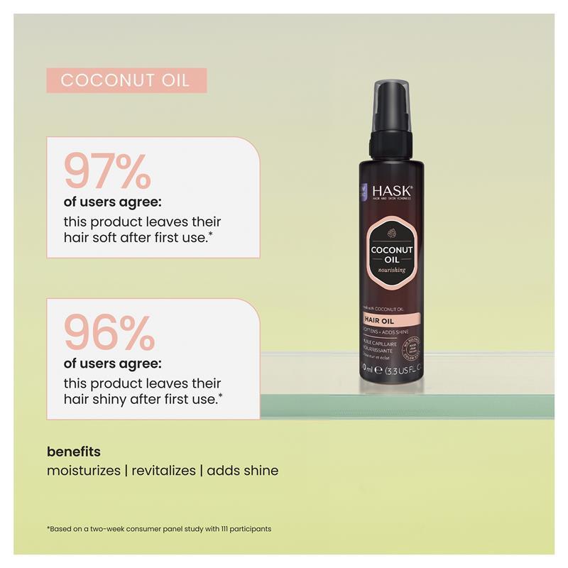 Hask Coconut Nourishing Hair Oil Pump Serum 100ml