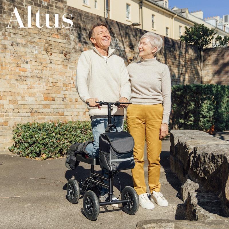 Altus 10-inch All Terrain Knee Walker Scooter Black