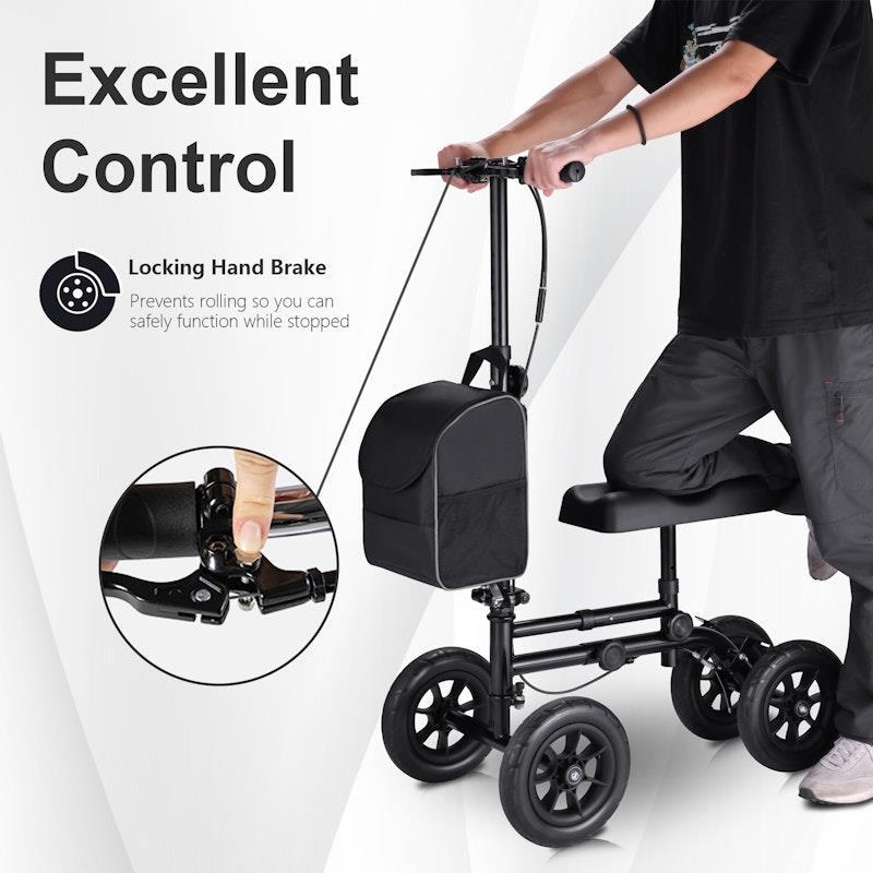 Altus 10-inch All Terrain Knee Walker Scooter Black
