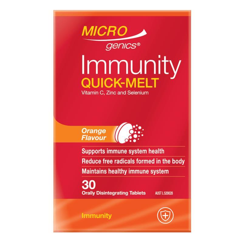 Microgenics Immunity Quick-Melt 30 Orange Tablets