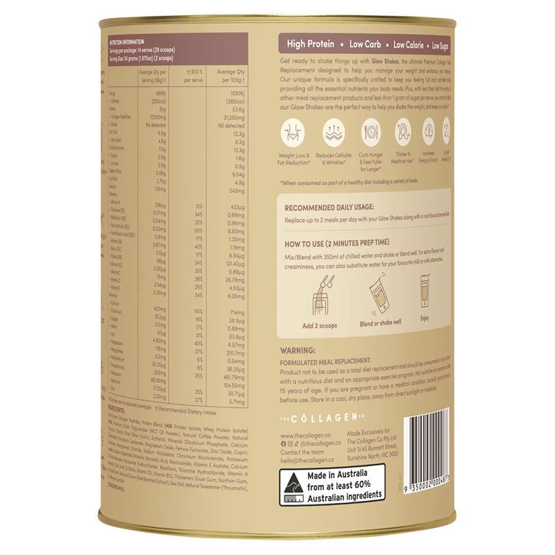 The Collagen Co Glow Shakes Iced Coffee 784g