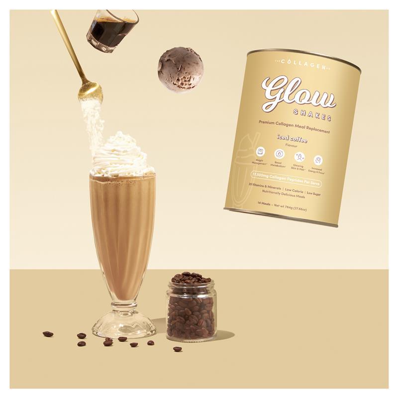The Collagen Co Glow Shakes Iced Coffee 784g