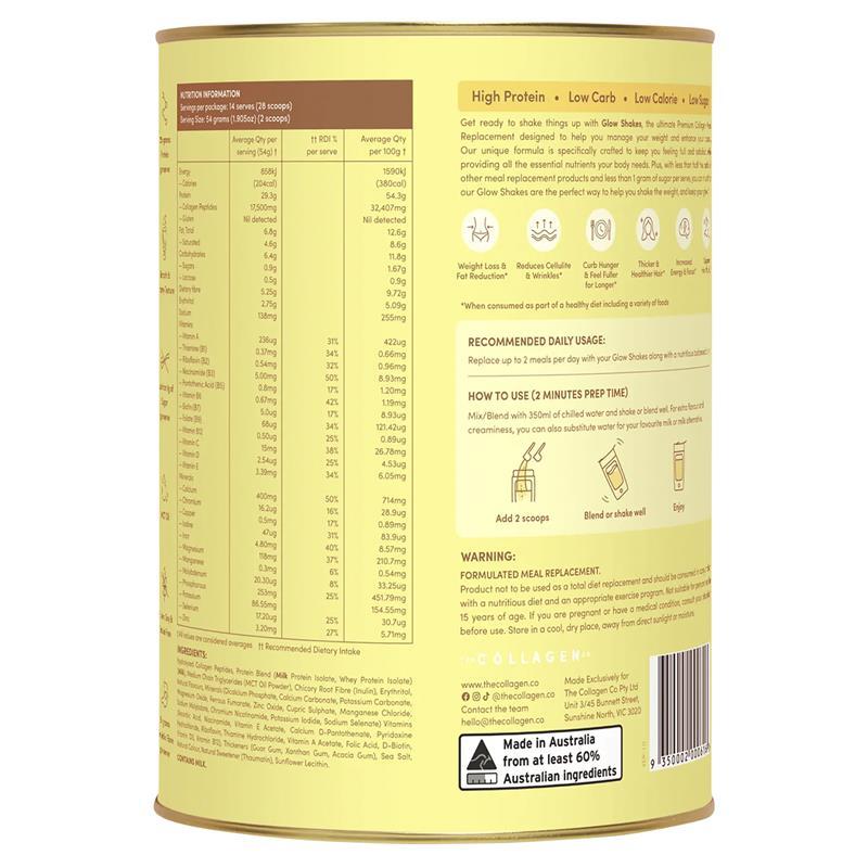 The Collagen Co Glow Shakes Banana Milkshake 756g