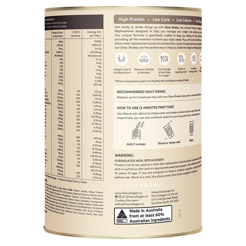 The Collagen Co Glow Shakes Vanilla Milkshake 756g