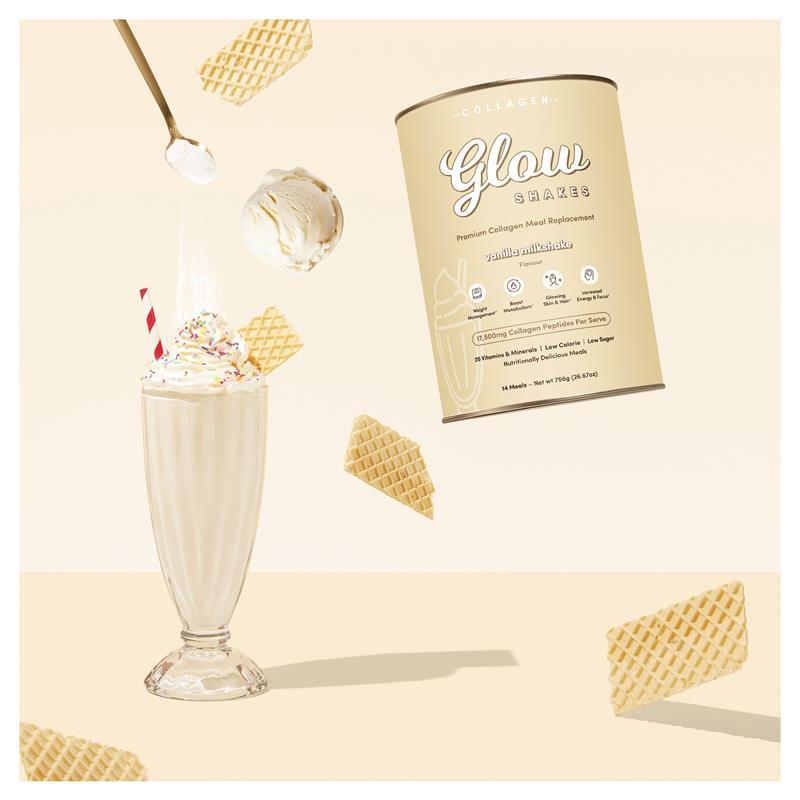 The Collagen Co Glow Shakes Vanilla Milkshake 756g