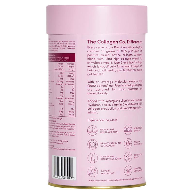 The Collagen Co Premium Collagen Peptides Strawberry Watermelon 560g